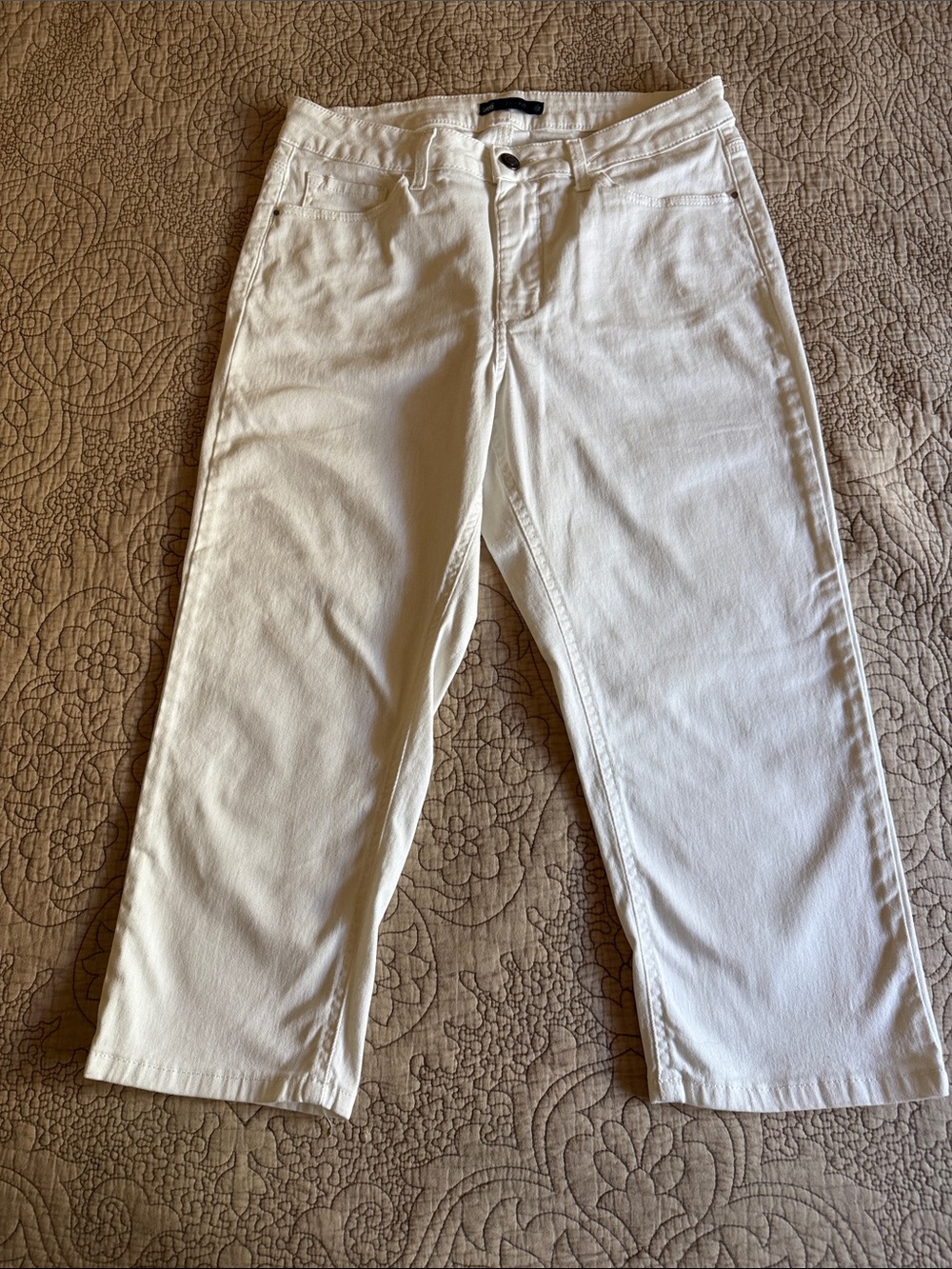 Lee White Cropped Jeans - Women